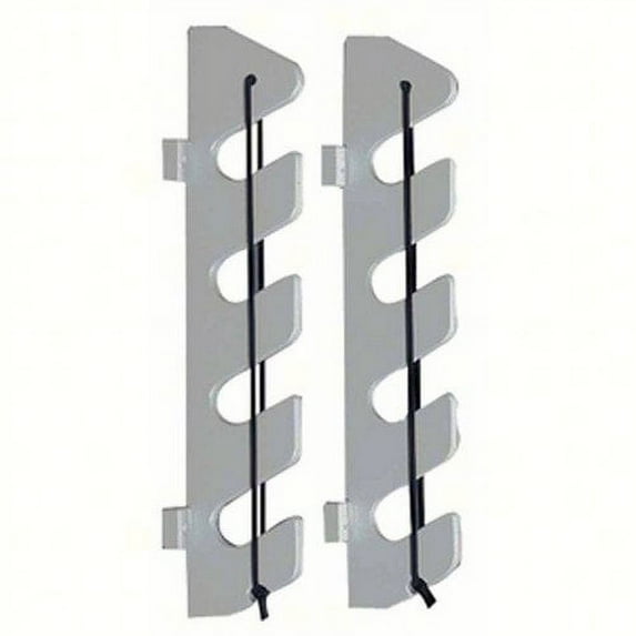 Teak Isle Manufacturing 25708; 4 Rod Holder W/ Bunji & Brkt Wht