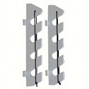 Teak Isle Manufacturing 25708; 4 Rod Holder W/ Bunji & Brkt Wht