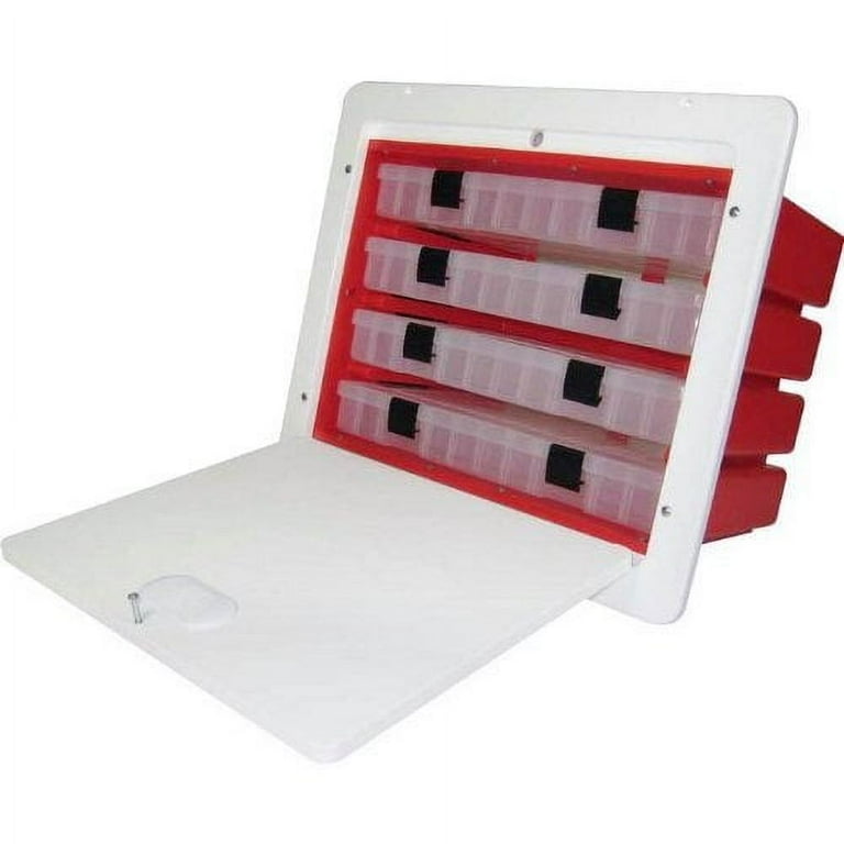 Teak Isle 25832 Built-In Tackle Box Xl 4 Comp. Teak Isle 25832 Built-In Tackle Box Xl 4 Comp.