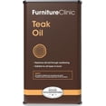 thumbnail image 1 of Furniture Clinic Teak Oil | 10x More Teak Oil | 170fl oz / 5 Liter | Wood Oil Protects & Cleans Outdoor & Indoor Furniture, & Boats | Restore & Protect Wood, Prevent Drying | Natural Matte Finish, 1 of 9
