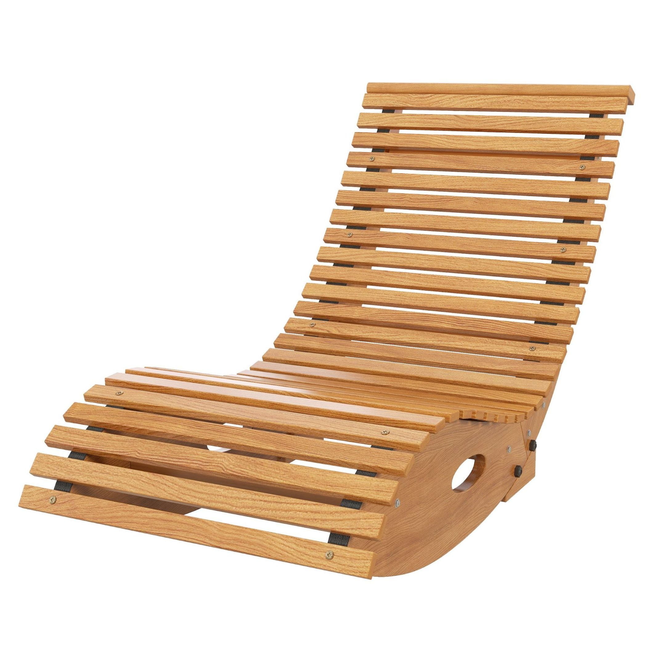 Teak Outdoor Rocking Chair - 51.25