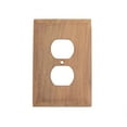 thumbnail image 1 of Teak Outlet Cover, Receptacle Plate - Outlet Cover, 1 of 2