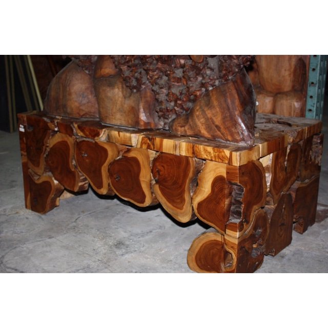 Teak Root Coffee Table 20" X 40" X 24" Bali Art Decor