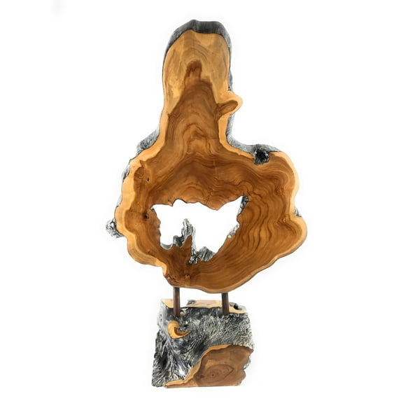Teak Root Sculpture 39" X 21" - Architectural Centerpiece Designer | #lpu36