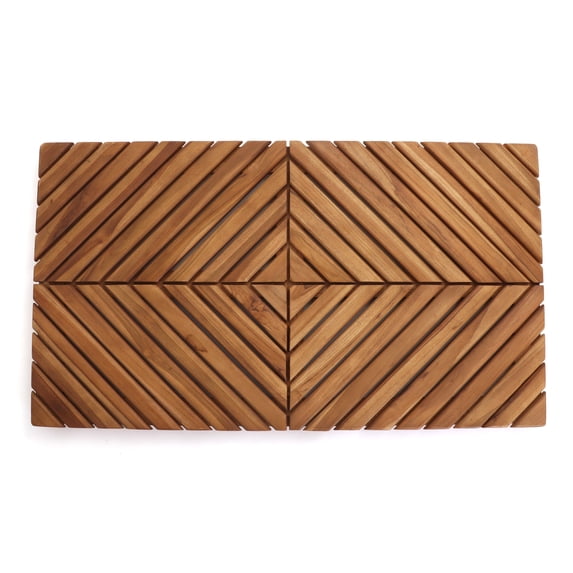 Teak Shower Mat Zen