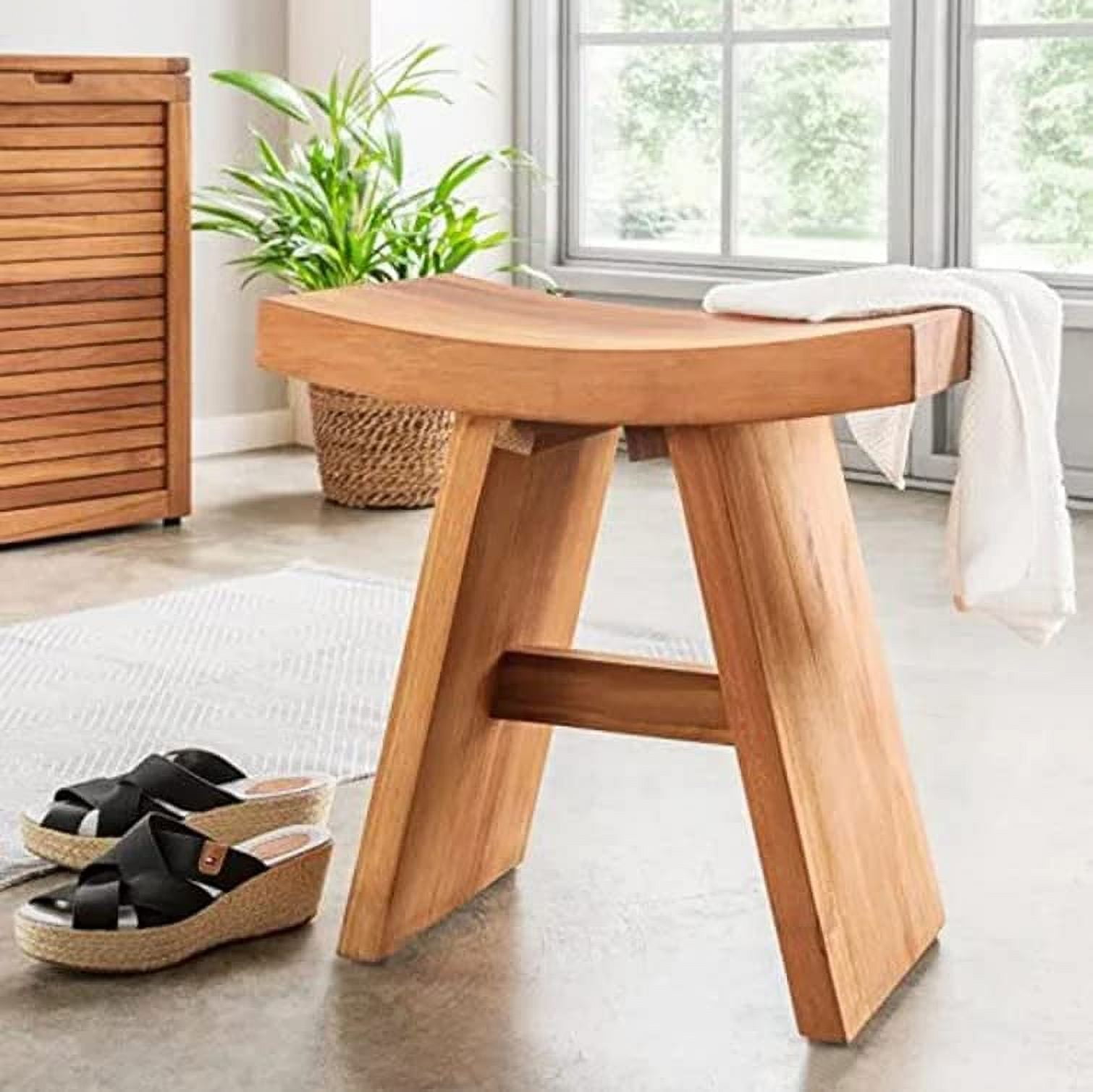 Wooden 2025 bath chair