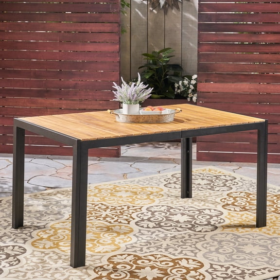 Teak Table Top - Sealed Surface - Garden Dining - Simple Post - meal Clean - up