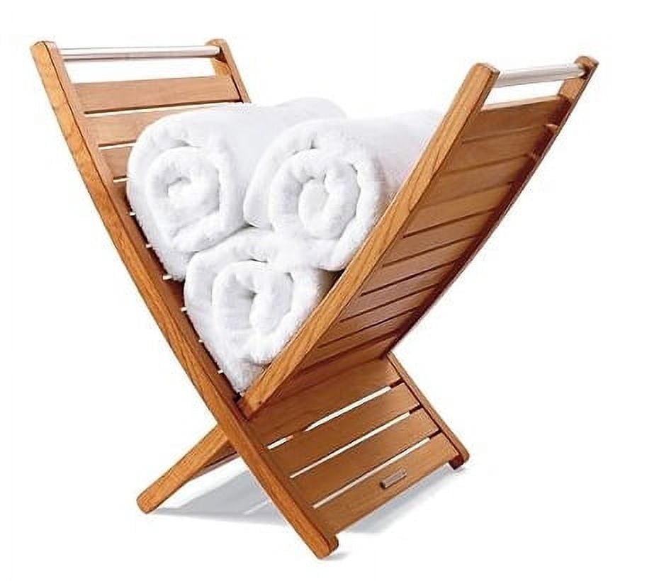 Teak Large Towel Holder  Rack