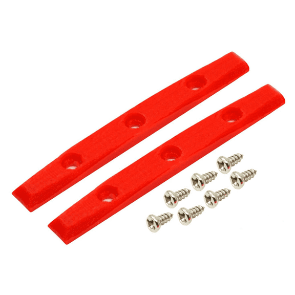 Teak Tuning Fingerboard Board Rails Gem Edition Set of 2 with Screws and Sticker Faceted Edge Fingerboard Grind Rails