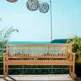 thumbnail image 1 of Teak Wood Elzas Triple Outdoor Patio & Garden Bench, 1 of 5