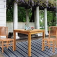 thumbnail image 1 of Teak Wood Florence Outdoor Patio Bistro Table, 35 Inch, 1 of 5