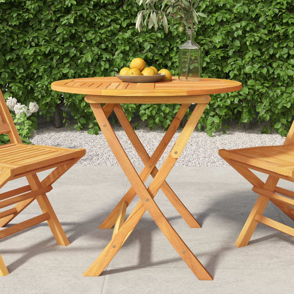 Teak Wood Folding Patio Table Outdoor Furniture 33.5x29.9 Portable ...