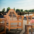 thumbnail image 1 of Teak Wood Lutyens Outdoor Patio Dining Arm Chair, A-Grade Teak Wood, 1 of 5