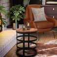 thumbnail image 1 of Teak Wood Nutella Side Table, 1 of 4