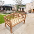 thumbnail image 1 of Teak Wood Oklahoma Outdoor Patio Bench, 4 Foot, 1 of 5