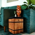 thumbnail image 1 of Teak Wood Square Side Table/Stool, 1 of 3