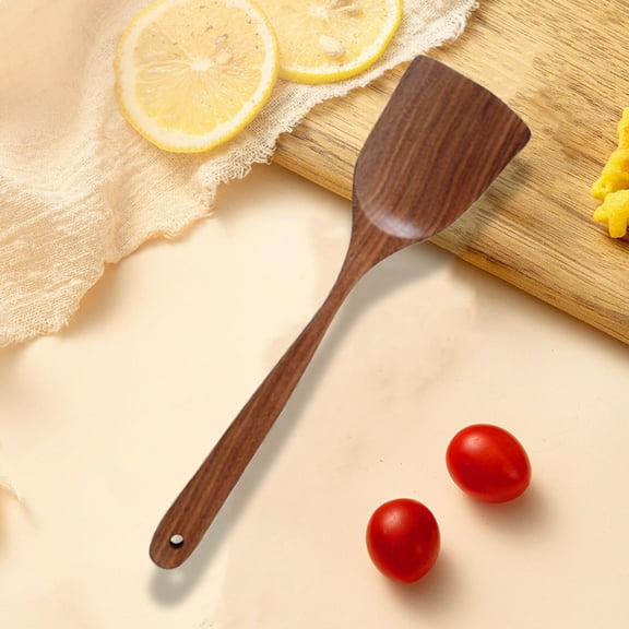 Teak Wood Wooden Spoon for Cooking and Mixing, Durable Non-Stick Kitchen Utensil, Ideal for Stirring, Salad Preparation and Everyday Cooking