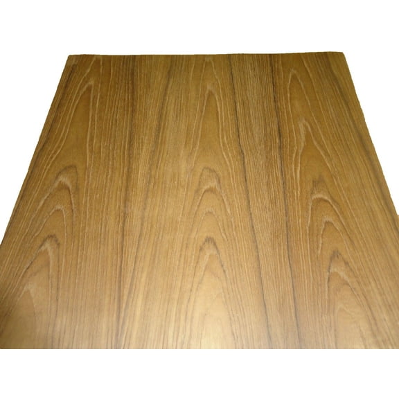 Teak wood veneer sheet 24" x 96" with paper backer 1/40" thick Flat Cut A grade