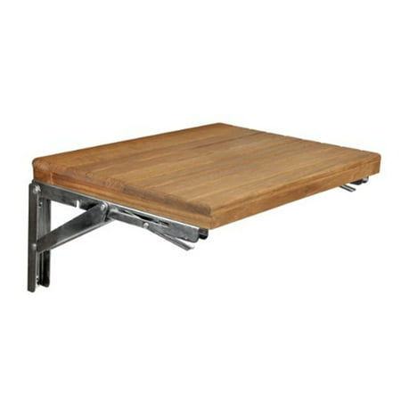 Teakworks4U Wall Mount Fold Shower Bench-Finish:Burmese Teak