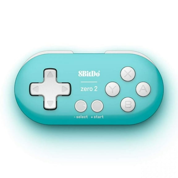 8Bitdo Zero 2 Bluetooth Gamepad Keychain Sized Mini Controller for Switch, Windows, Android, macOS & Raspberry Pi(Turquoise Edition)