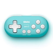 8Bitdo Zero 2 Bluetooth Gamepad Keychain Sized Mini Controller for Switch, Windows, Android, macOS & Raspberry PiTurquoise Edition