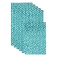 thumbnail image 1 of Teal Abstract Leaf Print Fridge Liner (Set of 6), 1 of 2