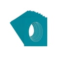 thumbnail image 1 of Teal Acid Free 6x7.5 Oval Picture Frame Mat with White Core Bevel Cut for 3x5 Pictures - Fits 6x7.5, 1 of 3