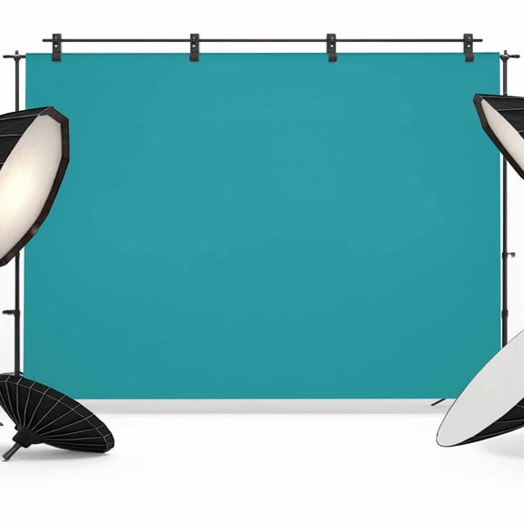 Teal Backdrop for Photography, Fabric Photo Background Backdrop, Turquoise Pure Teal Photo Booth Background for Portrait Photoshoot Video Wedding Studio Decoration Banner 7x5ft
