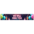 thumbnail image 1 of Teal Background Banner with Golden We Will Miss You Text Party Decoration with Balloons Fireworks Stars Ideal for Farewell Parties Photo Backdrops Celebrations Decor Events, 1 of 8