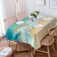 thumbnail image 1 of Teal Beach Tablecloth Rectangle Table Cloth 52x70 , Waterproof Tablecloth Outdoor Table Cloth, Summer Ocean Coastal Nautical Seaside Washable Table Cover for Kitchen Dining Party, 1 of 8