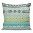 thumbnail image 1 of Teal Black Boho Pillow Covers 24x24 Inch Decorative Throw Pillow Cover, Vintage Ethnic Tribe Abstract Art Sofa Pillowcases Accent Cushion Case Home Decor Bedroom Living Room, 1 of 6