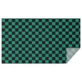 thumbnail image 1 of Teal and Black Checkerboard Pattern Rectangle Tablecloth 60"x102",Waterproof Polyester Rectangle Table Cloth, Wipeable Spillproof Polyester Tablecloth for Dining, Camping, Indoor and Outdoor, 1 of 6