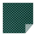 thumbnail image 1 of Teal and Black Checkerboard Pattern Square Tablecloth,Waterproof Square Table Cover,Wipeable Spillproof Washable Table Cover for Home Kitchen Party Decor 52"x52"(132x132cm), 1 of 6