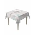 thumbnail image 1 of Teal Black Dandelion Table Cloth, Vintage Watercolor Floral Waterproof Tablecloth for Square Tables, Reusable Washable Fabric Table Cover for Restaurant Kitchen Dining Tables 60"x60", 1 of 6