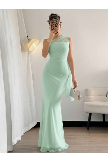 teal bodycon dress Carella Burgundy Velvet Twisted Asymmetric Midi Dress – Club L London main image 1