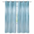 thumbnail image 1 of Teal Blue Black Out Curtains 54 Inch Long, Short Curtains for Small Window, Modern Abstract Art Ombre Striped Room Darkening Farmhouse Window Curtains for Kitchen Bedroom 42"x54" 2 Panels, 1 of 8