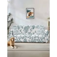thumbnail image 1 of Teal Blue Green Couch Cover for 2 Cushion Couch, Vintage Farmhouse Boho Flower Leaf Washable Love Seat Sofa Covers Slipcover, Throw Sofa Covers for Pets, Furniture Protector 71"x102", 1 of 9