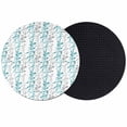 thumbnail image 1 of Teal Blue Grey Botanical Coasters Set of 2, Absorbent Coasters for Drinks, Spring Floral Summer Farmhouse Coaster for Desk Coffee Table Protection, Home Decor House Warming Gifts 4", 1 of 8