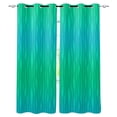 thumbnail image 1 of Teal Blue Ombre Blackout Curtains 54 Inches Long for Bedroom, Modern Geometric Abstract Art Aesthetics Thermal Insulated Room Darkening Black Out Window Curtain Panels Grommet Drapes for Living Room, 1 of 8