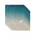 thumbnail image 1 of Teal Blue Ombre Cloth Napkins Set of 8 Reusable Dinner Napkins, Contemporary Gradient Abstract Art Cocktail Napkin Washable Table Napkins for Wedding/Holiday Party/Baby Shower 20"x20", 1 of 7