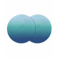 thumbnail image 1 of Teal Blue Ombre Round 13 Inch Placemats Set of 2, Modern Abstract Art Gradient Aesthetics HeatResistant Non Slip Place Mats for Dining Table, Wipeable Braided Kitchen Table Mats for Housewarming, 1 of 9
