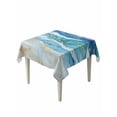 thumbnail image 1 of Teal Blue Ombre Table Cloth, Modern Coastal Ink Painted Abstract Waterproof Tablecloth for Square Tables, Reusable Washable Fabric Table Cover for Restaurant Kitchen Dining Tables 54"x54", 1 of 6