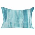 thumbnail image 1 of Teal Blue Ombre Throw Pillow Cover 24 x 36 Inch Decorative Pillow Cover Modern Abstract Art Oil Painting Lumbar Pillowcase Seasonal Rectangle Cushion Case for Couch Sofa Bed Living Room, 1 of 9