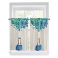 thumbnail image 1 of Teal Blue Science Living Room Curtains 2 Panel, Funny Cartoon Artwork Wood Grain Cafe Window Treatment, Farmhouse Bedroom Bathroom Kitchen Curtains Drapes 104"x45", 1 of 6