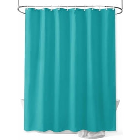 Teal Blue Shower Curtain, Solid Color Waterproof Shower Curtain Set with 12 Hooks Lightweight Washable Fabric Shower Curtains for Bathroom 72x72 Inches