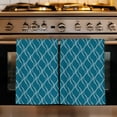 thumbnail image 1 of Teal Blue Stripes Kitchen Towels Set of 3, Simple Geometric Modern Monochrome Absorbent Dish Towels for Kitchen, Microfiber Hand Towel, Quick Drying Tea Towel for Cleaning Decorative Dishcloths, 1 of 7