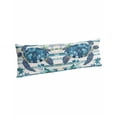 thumbnail image 1 of Teal Blue Turtle Coastal Body Pillow Covers, Vintage Stripe Botanical Beach Soft Bed Throw Pillowcases Breathable Cooling Long Lumbar Body Pillow Sham Cover for Bed Sofa 20''x54'', 1 of 7