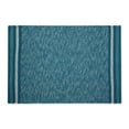 thumbnail image 1 of Teal Blue Variegated Handwoven Fabric Recycled Yarn Rug 2x3 Ft, 1 of 3