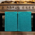 thumbnail image 1 of Teal Boho Kitchen Towels Set of 1, Farmhouse Abstract Geometric Aesthetic Art Absorbent Dish Towels for Kitchen, Microfiber Hand Towel, Quick Drying Tea Towel for Cleaning Decorative Dishcloths, 1 of 7