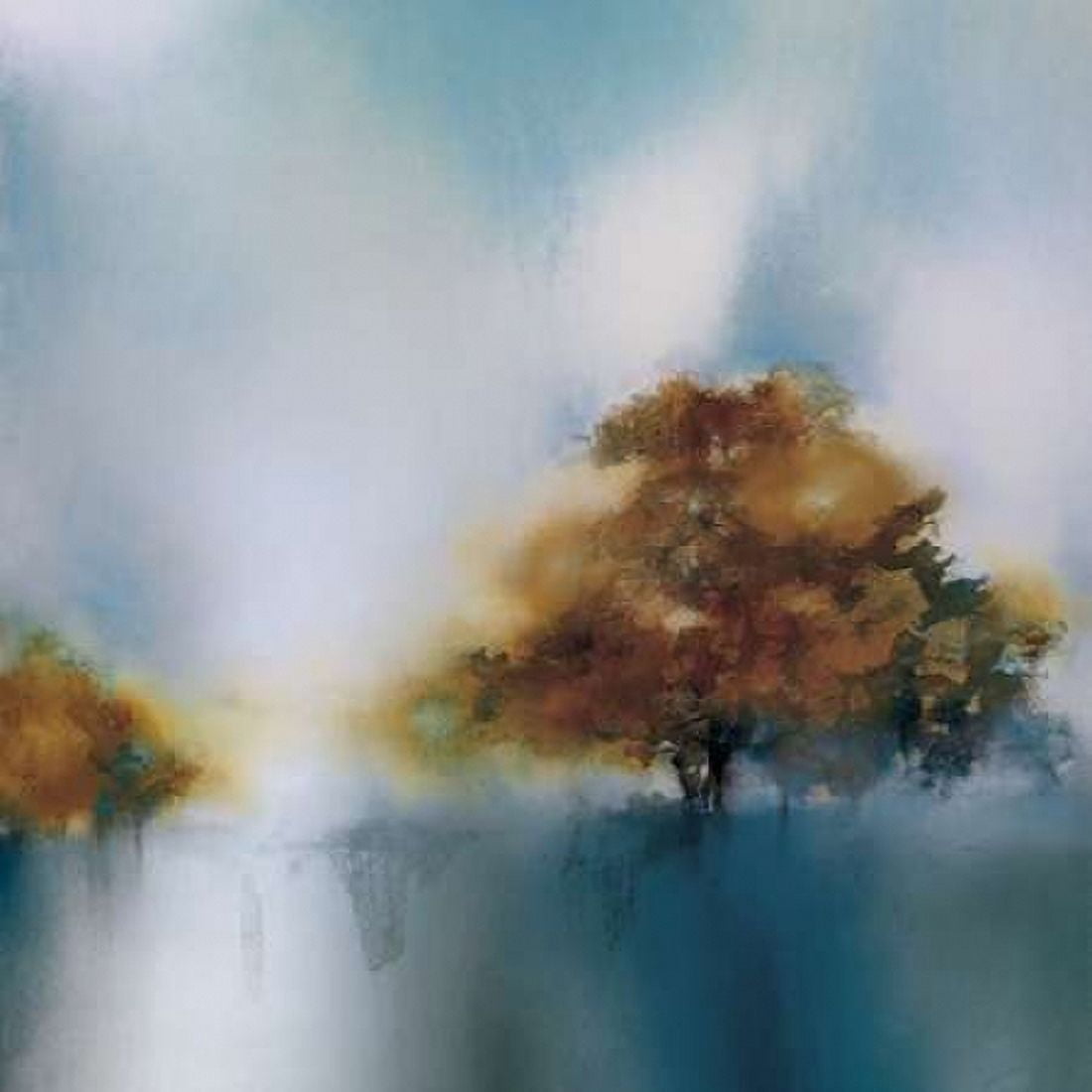 Teal Breeze I Canvas Art - JP Prior (24 x 24)